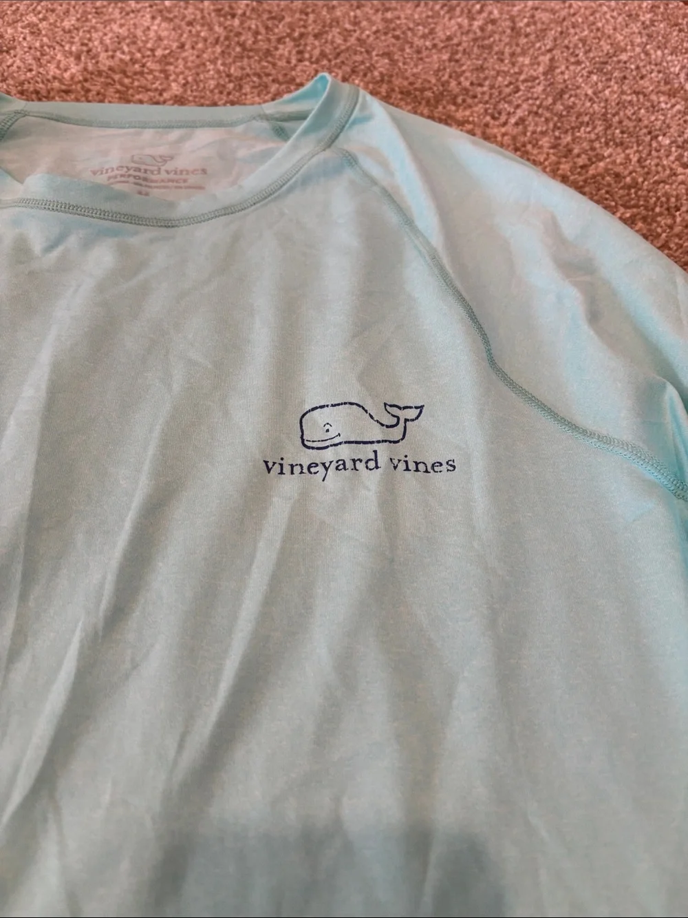 Vineyard Vines Men’s Long-Sleeve Rash Guard - Aqua